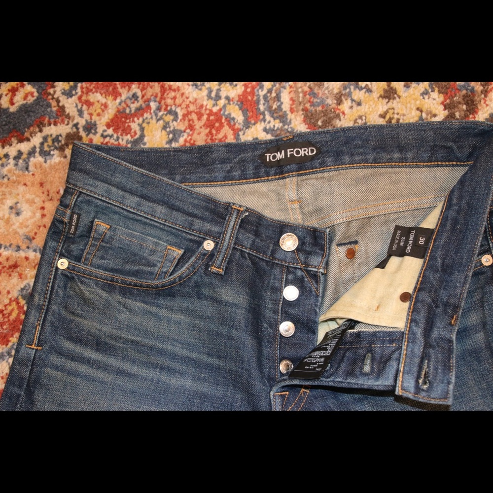 Tom Ford Slim Vintage Indigo Selvage Jeans